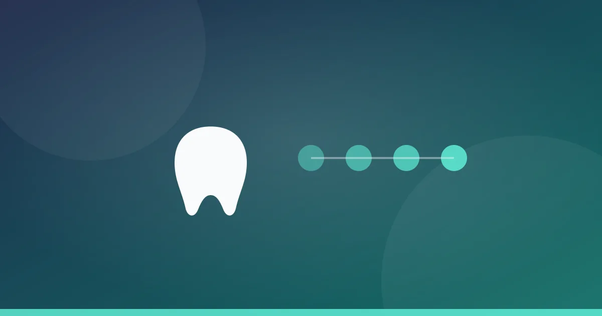 Dental filling procedure at Serenity Dental of Bloomingdale -- seven stages from anesthesia to bite adjustment using rubber dam isolation, incremental composite placement, and magnification loupes